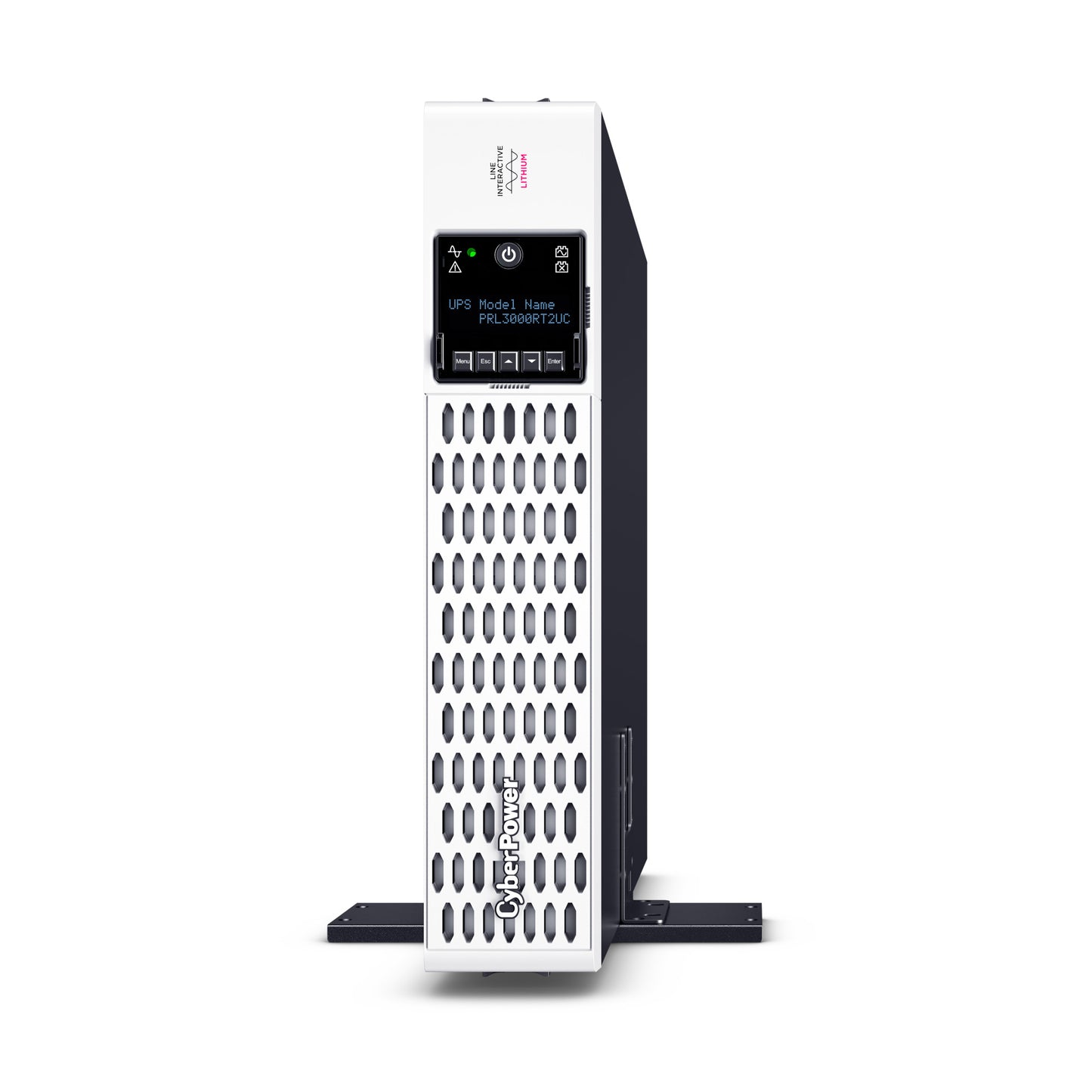 CyberPower PRL3000RT2UC 3000VA / 3000W Line Interactive UPS (Rackmount (2U)) — Left angle
