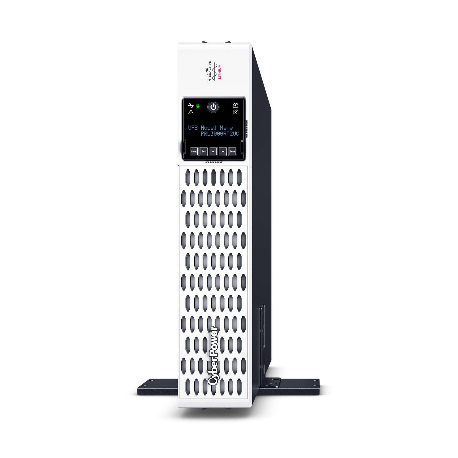 CyberPower PRL3000RT2UC 3000VA / 3000W Line Interactive UPS (Rackmount (2U)) — Left angle