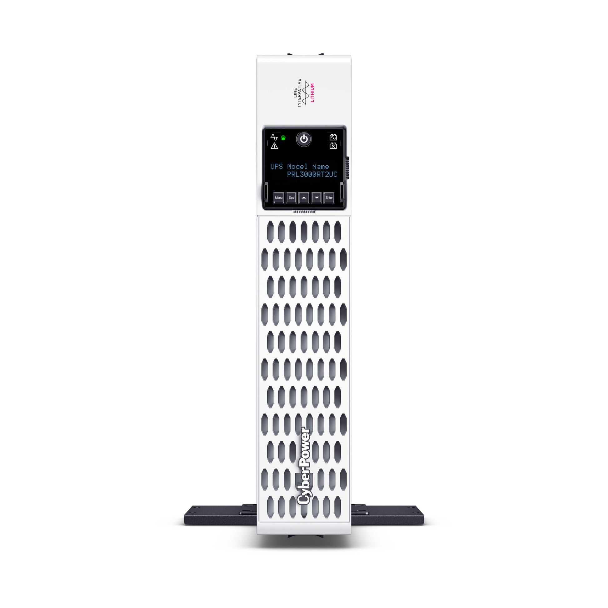 CyberPower PRL3000RT2UC 3000VA / 3000W Line Interactive UPS (Rackmount (2U)) — Front view