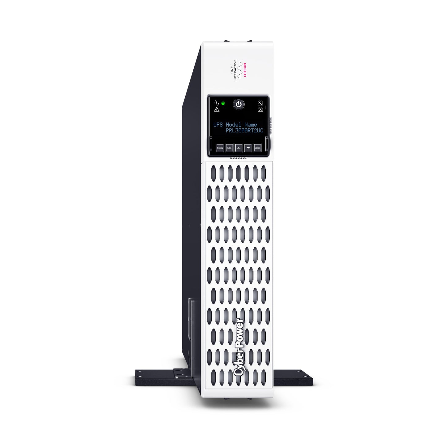 CyberPower PRL3000RT2UC 3000VA / 3000W Line Interactive UPS (Rackmount (2U)) — Right angle