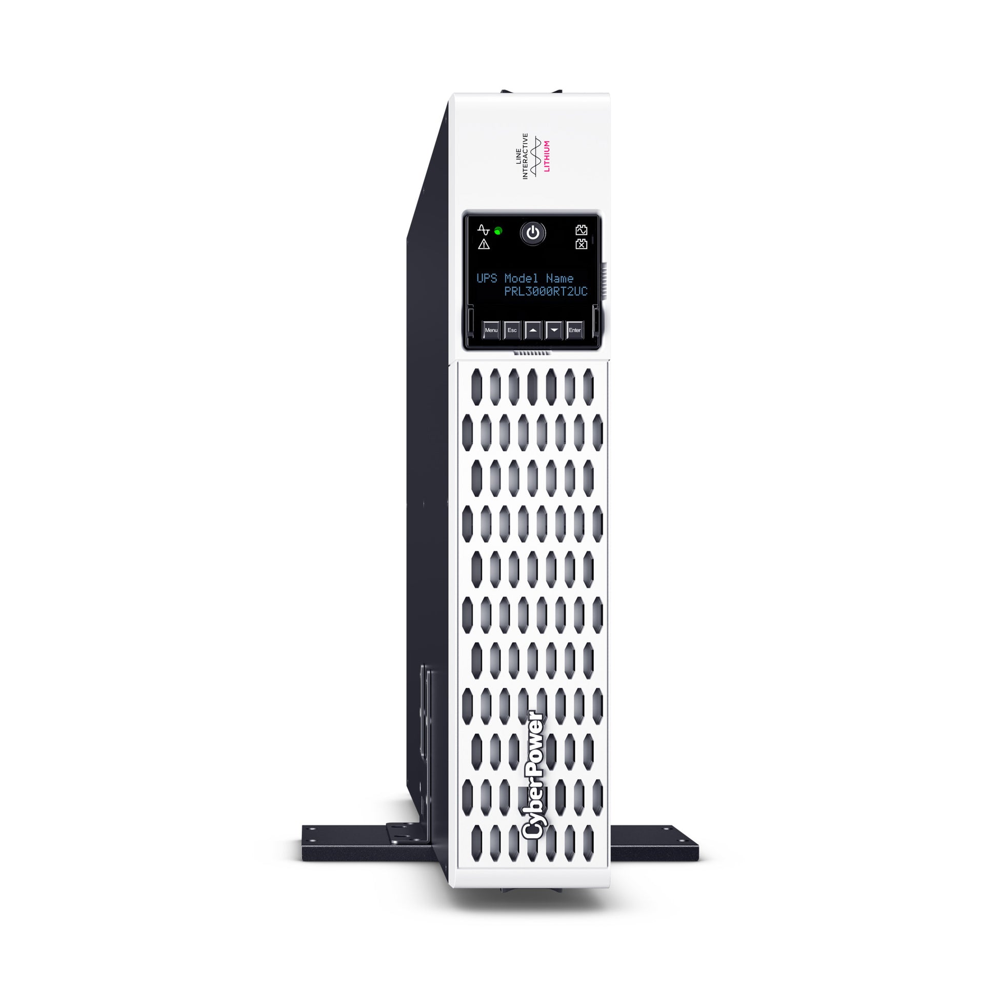 CyberPower PRL3000RT2UC 3000VA / 3000W Line Interactive UPS (Rackmount (2U)) — Right angle