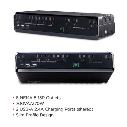 CyberPower SL700U 700VA / 370W Standby UPS — In use