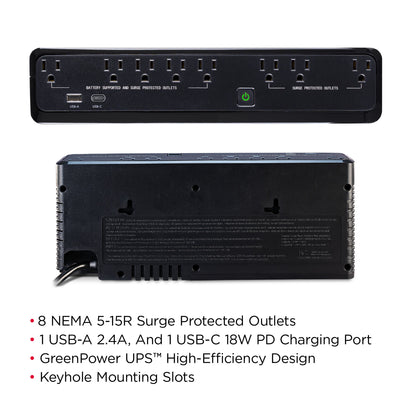 CyberPower SL950U 950VA / 510W Standby UPS (Mini-Tower) — Feature detail