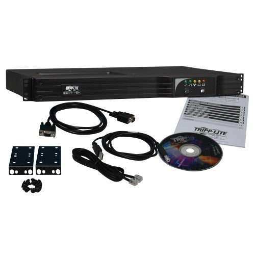 Tripp Lite SM1000RM1UTAA 1000VA / 800W Line-Interactive UPS (Rackmount (1U)) — Angled view