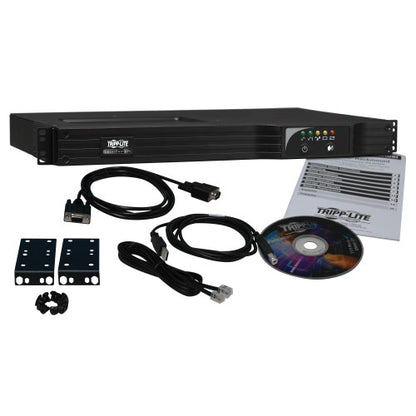 Tripp Lite SM1000RM1UTAA 1000VA / 800W Line-Interactive UPS (Rackmount (1U)) — Angled view