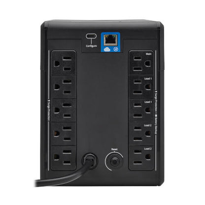 Tripp Lite SMART1000LCDTNC 1000VA / 600W Line-Interactive UPS — Back view