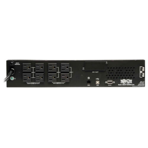 Tripp Lite SMART1000RMXL2U 1000VA / 900W Line-Interactive UPS (Rack/Tower) — Back view
