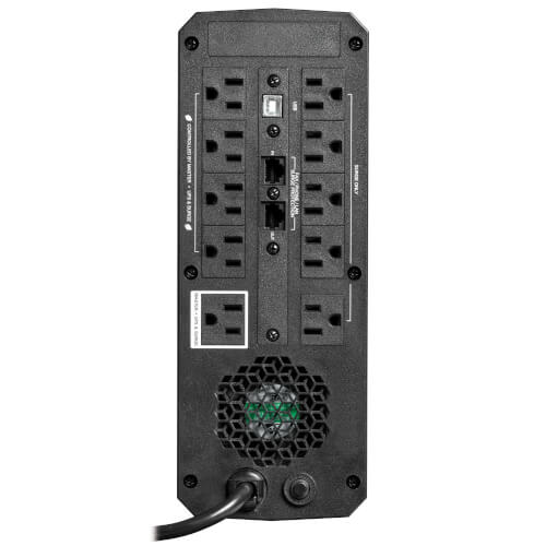 Tripp Lite SMART1200PSGLCD 1200VA / 720W Line-Interactive UPS (Rack/Tower) — Back view