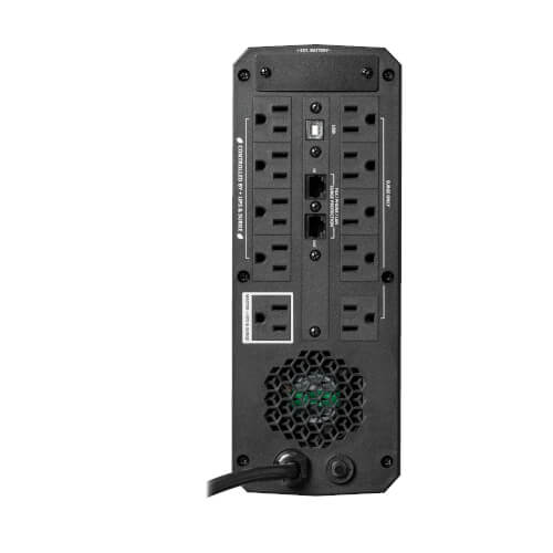 Tripp Lite SMART1500PSGLCD 1500VA / 900W Line-Interactive UPS (Rack/Tower) — Back view