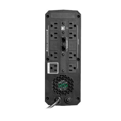 Tripp Lite SMART600PSGLCD 600VA / 360W Line-Interactive UPS (Rack/Tower) — Back view