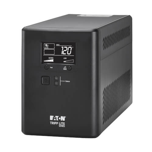 Tripp Lite SMART750LCDTNC 750VA / 500W Line-Interactive UPS — Angled view