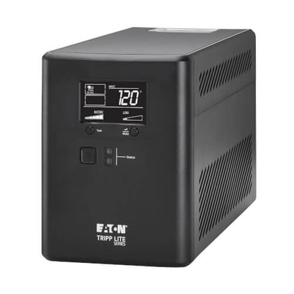 Tripp Lite SMART750LCDTNC 750VA / 500W Line-Interactive UPS — Angled view