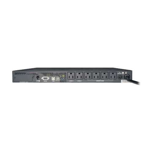 Tripp Lite SMART750RM1U 750VA / 600W UPS line-interactive (rack (1U)) - vue arrière