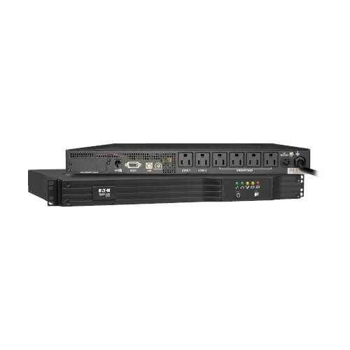 Tripp Lite SMART750RM1U 750VA / 600W UPS line-interactive (rack (1U)) - vue en angle