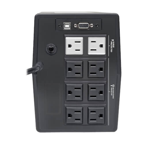 Tripp Lite SMART750TSU 750VA / 675W Line-Interactive UPS — Back view