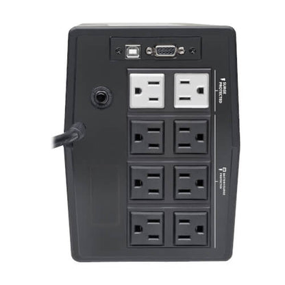 Tripp Lite SMART750TSU 750VA / 675W Line-Interactive UPS — Back view