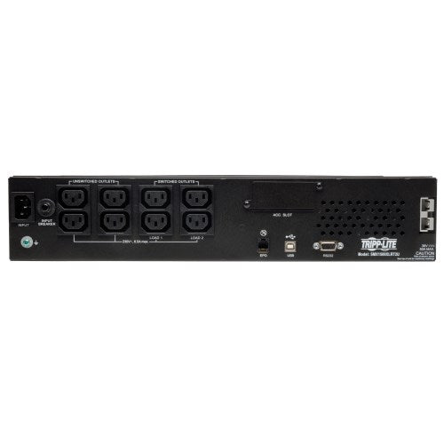 Tripp Lite SMX1500XLRT2U 1500VA / 1500W Line-Interactive UPS (Rack/Tower) — Back view