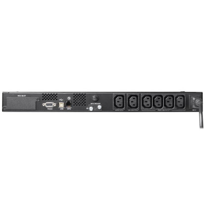 Tripp Lite SMX500RT1U 500VA / 300W Line-Interactive UPS (Rack/Tower) — Angled view