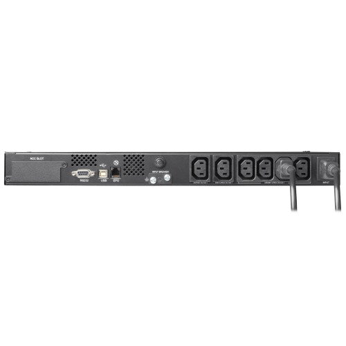 Tripp Lite SMX500RT1U 500VA / 300W Line-Interactive UPS (Rack/Tower) — Rear detail