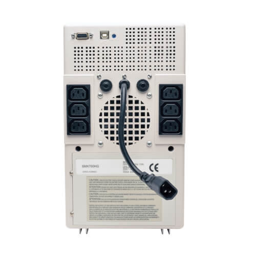 Tripp Lite SMX700HG 700VA / 450W Line-Interactive UPS — Back view