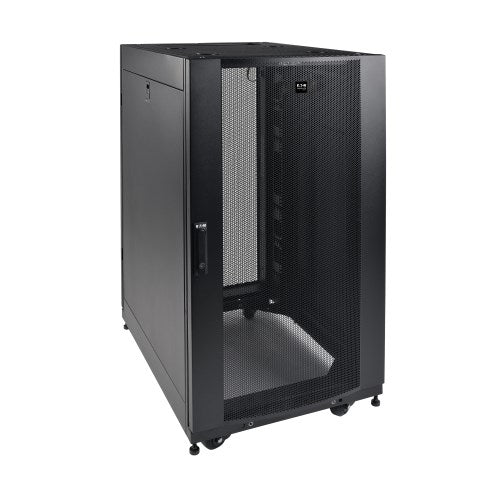 Armoire de baie mi-hauteur Tripp Lite SmartRack SR25UBSD3 25U, faible profondeur, portes et panneaux latéraux inclus, roulettes robustes