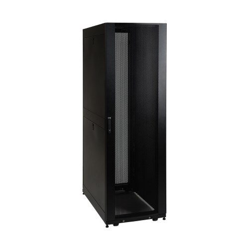 Armoire de baie Tripp Lite SmartRack SR42UB1032 42U, profondeur standard, trous de montage filetés 10-32, portes et panneaux latéraux inclus