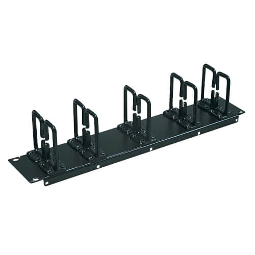 Gestionnaire de câbles horizontal 2U Tripp Lite SmartRack SRCABLERING2U, anneaux flexibles