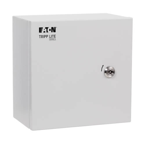 Tripp Lite SmartRack SRIN410106 Outdoor Industrial Enclosure with Lock, NEMA 4, Surface Mount, Metal Construction, 10 x 10 x 6 in., Gray