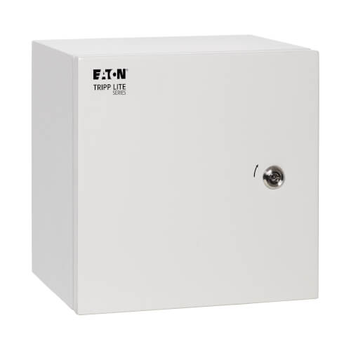 Tripp Lite SmartRack SRIN412126 Outdoor Industrial Enclosure with Lock, NEMA 4, Surface Mount, Metal Construction, 12 x 12 x 6 in., Gray