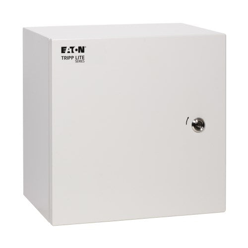 Tripp Lite SmartRack SRIN4141410 Outdoor Industrial Enclosure with Lock, NEMA 4, Surface Mount, Metal Construction, 14 x 14 x 10 in., Gray