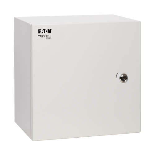 Tripp Lite SmartRack SRIN414146 Outdoor Industrial Enclosure with Lock, NEMA 4, Surface Mount, Metal Construction, 14 x 14 x 6 in., Gray