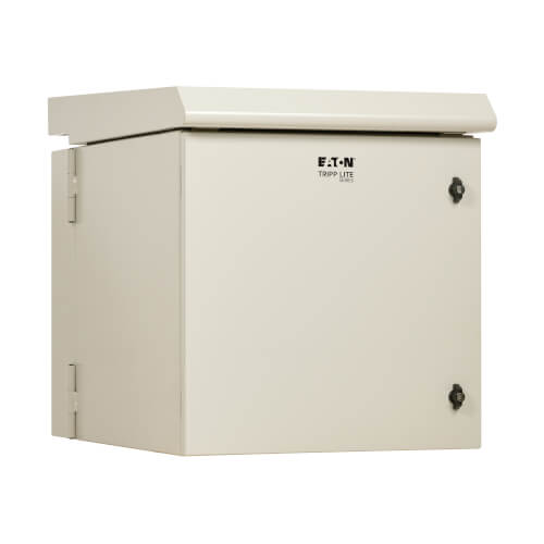 Boîtier industriel mural Tripp Lite SmartRack SRN3RG12USDP 12U, NEMA 3R, verrouillable, en métal, ventilateur avec thermostat, dos à charnières, profondeur de 32 po, gris