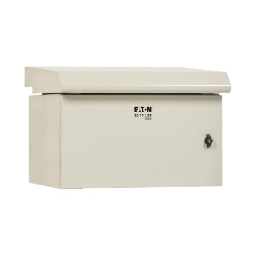 Tripp Lite SmartRack SRN3RG6UDP Industrial Enclosure, NEMA 3R, Wall Mount, Metal, Locking, Fan With Thermal Switch, 20.5 in. Depth, 6U, Gray