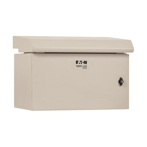 Boîtier industriel mural Tripp Lite SmartRack SRN3RG6US 6U, NEMA 3R, verrouillable, en métal, ventilateur avec thermostat, dos à charnières, profondeur de 28 po, gris