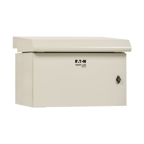 Boîtier industriel mural Tripp Lite SmartRack SRN3RG9US 9U, NEMA 3R, verrouillable, en métal, ventilateur avec thermostat, dos à charnières, profondeur de 28 po, gris