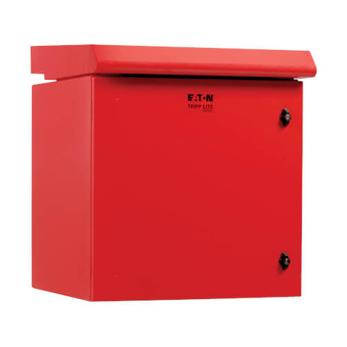 Boîtier industriel mural Tripp Lite SmartRack SRN3RR12U 12U, NEMA 3R, verrouillable, en métal, ventilateur avec thermostat, profondeur de 23 po, rouge
