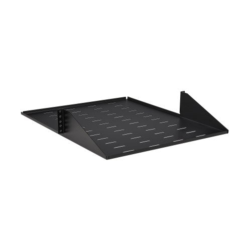 Tablette en acier à montage central Tripp Lite SmartRack SRSHELF2PCENTER, 2U, ventilée, profondeur de 21,5 po, charge jusqu'à 100 lb (45 kg)