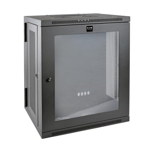 Armoire murale mi-hauteur Tripp Lite SmartRack SRW15USG 15U, profondeur commutateur, profil bas, dos à charnières, fenêtre en acrylique transparent
