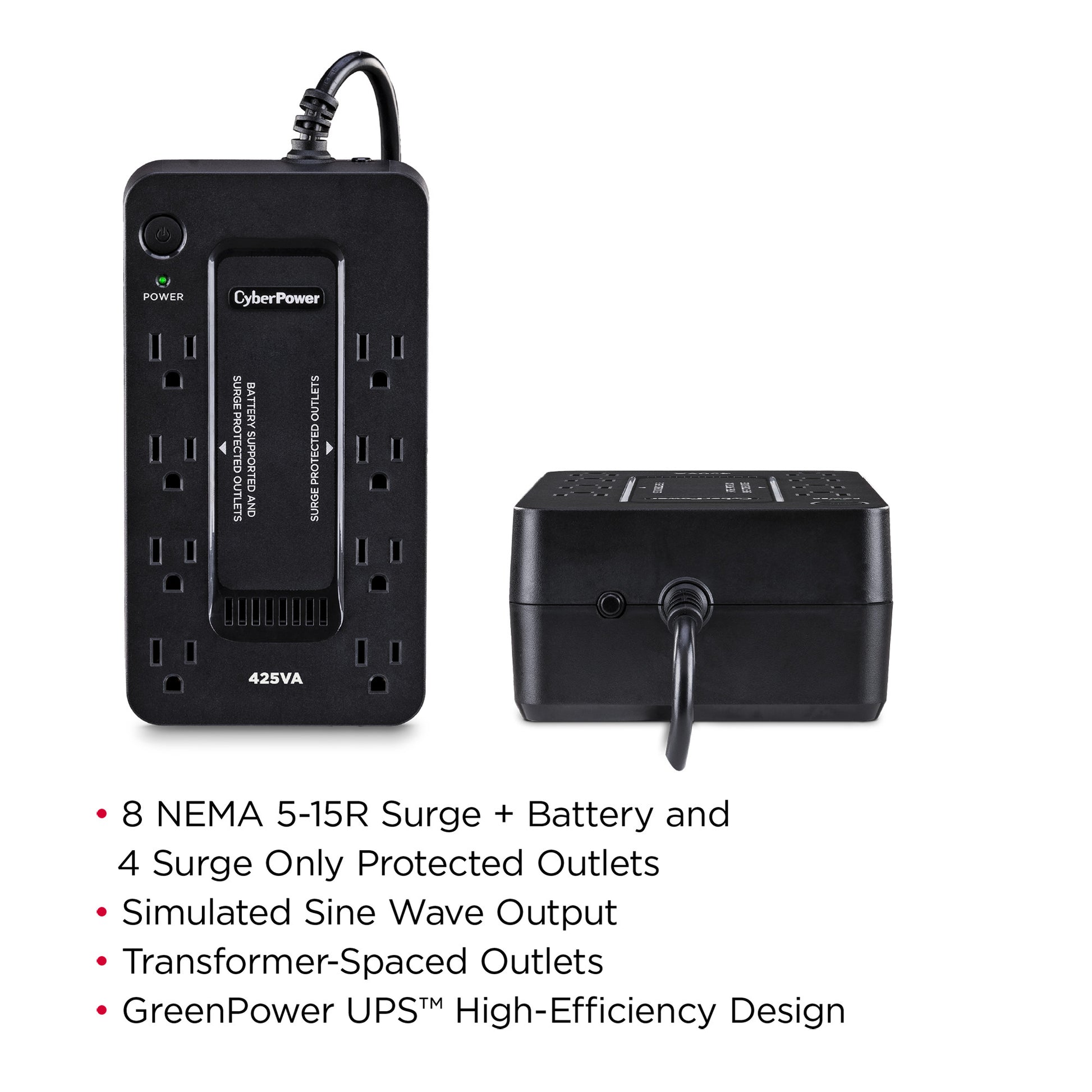 CyberPower ST425 425VA / 260W Standby UPS — Feature detail