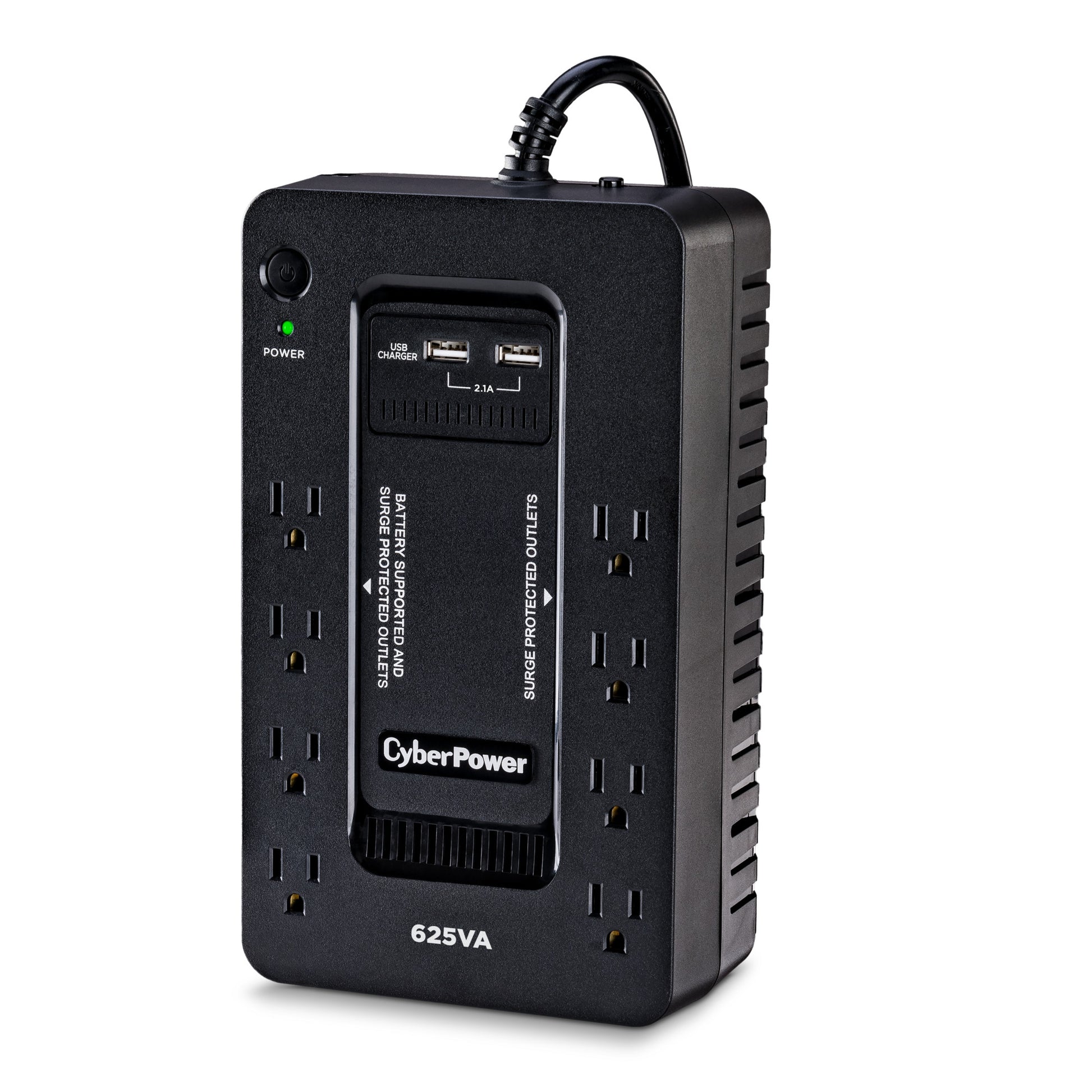 CyberPower ST625U 625VA / 360W Standby UPS — Left angle