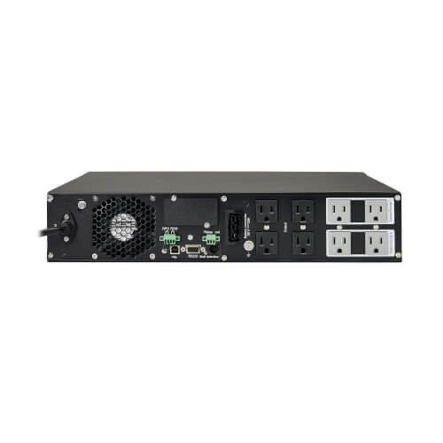 Tripp Lite SU1000RTXLCD2U 1000VA / 900W Online Double-Conversion UPS (Rack/Tower) — Back view