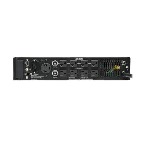 Tripp Lite SU3000RTXLCD2U 3000VA / 2700W Online Double-Conversion UPS (Rack/Tower) — Back view