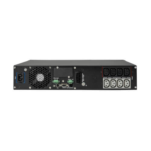 Tripp Lite SUINT1500LCD2U 1500VA / 1350W Online Double-Conversion UPS (Rack/Tower) — Back view