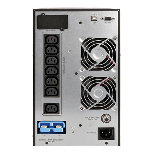 Tripp Lite SUINT2000XLCD 2000VA / 1800W Online Double-Conversion UPS — Back view