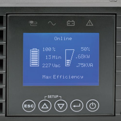 Tripp Lite SUINT2200LCD2U 2200VA / 2000W Online Double-Conversion UPS (Rack/Tower) — Rear detail