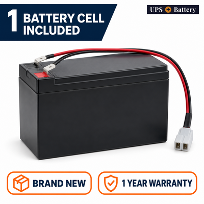 UPSPlusBattery compatible VBATKIT104 replacement battery set with 1 battery cell, brand new, 1 year warranty
