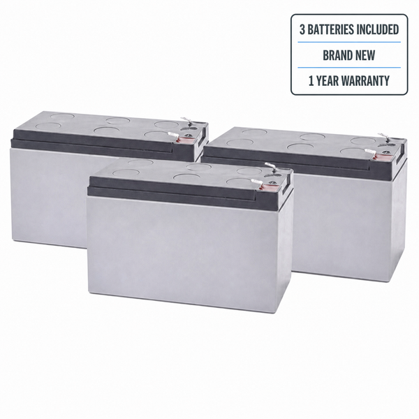 3 batteries included, brand new, 1 year warranty