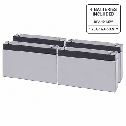 4 batteries included, brand new, 1 year warranty