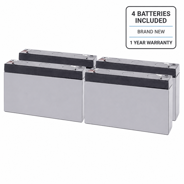 4 batteries included, brand new, 1 year warranty