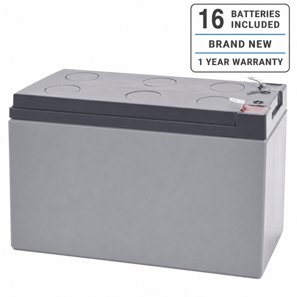 16 batteries included, brand new, 1 year warranty